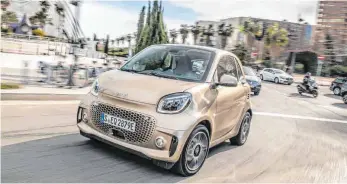  ?? FOTO: MERCEDES-BENZ AG/DPA ?? Der Smart soll elektrisch die Städte erobern.