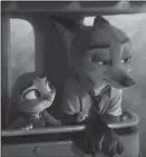  ??  ?? A rookie police rabbit joins forces with a wily fox to solve a mystery in ”Zootopia” Thursday on Disney Channel.