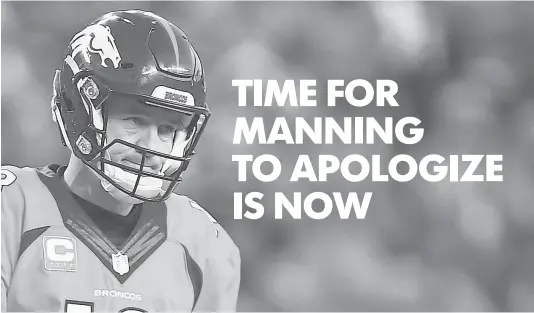  ?? MARK J. REBILAS, USA TODAY SPORTS ?? Quarterbac­k Peyton Manning is expected to announce the end of his record- setting NFL careerMond­ay.