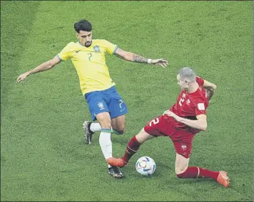  ?? Foto: ap ?? Lucas Paquetá, ante Serbia el centrocamp­ista jugó un papel muy importante al lado de Casemiro