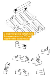  ?? ?? O excelente puzzle Echochrome é o representa­nte do PSP na fase inicial do plano Deluxe