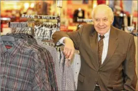  ?? DIGITAL FIRST MEDIA FILE PHOTO ?? Albert Boscov smiles at the Exeter Boscov’s store in 2014 to mark the company’s 100th anniversar­y.