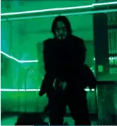  ??  ?? Below, top to
bottom: Wick bathed in Matrix green; The film’s action sequences do not skimp on the brutality; Martial artist Mark Dacascos as the nefarious Zero.