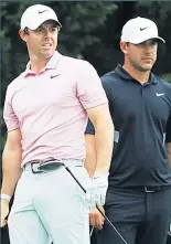  ??  ?? NOT KEEN Rory Mcilroy and Brooks Koepka do not want to play the Ryder Cup without fans