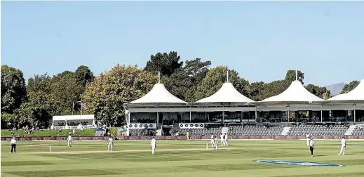  ?? GEORGE HEARD/ STUFF ?? Hagley Oval in Christchur­ch hosts the Boxing Day test and should provide more pace and bounce for the New Zealand seam attack.