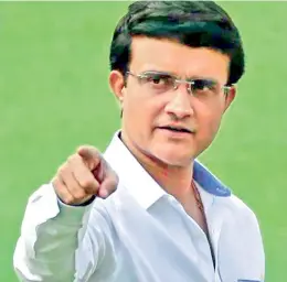  ?? ?? Former Indian captain and BCCI president Sourav Ganguly gestures in this file photo.