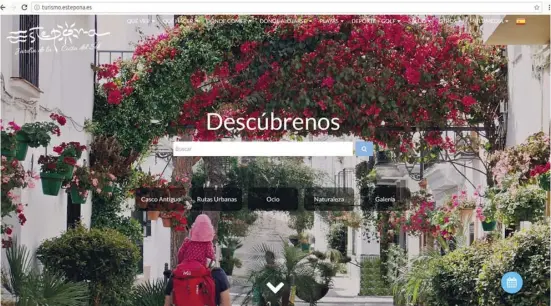  ?? Foto: Rathaus Estepona ?? Die neue Tourismus-Website Esteponas setzt auf visuelle Effekte, die Inhalte dagegen sind nicht von Belang.