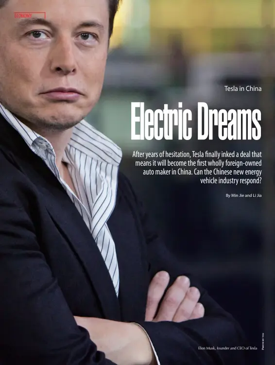  ??  ?? Elon Musk, founder and CEO of Tesla