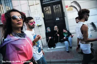  ??  ?? Gay Pride de 2015 à Istanbul.