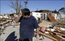  ?? DARRON CUMMINGS, THE ASSOCIATED PRESS ?? The home of Mark Martinez in Kokomo, Ind., was hit by a tornado that passed through the area Wednesday afternoon.