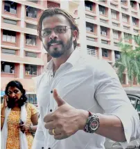  ?? PTI ?? S. Sreesanth at the Kerala High Court in Kochi on Monday. —