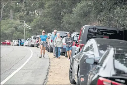  ?? MONTEREY HERALD ARCHIVE ?? Monterey County elected officials and others have been concerned about pedestrian safety along Highway 1 near the entrance to Point Lobos State Natural Reserve.