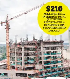 ?? FOTO: ALEJANDRO AMADOR ?? Las torres del moderno complejo gubernamen­tal ya muestran significat­ivos avances en la obra gris.