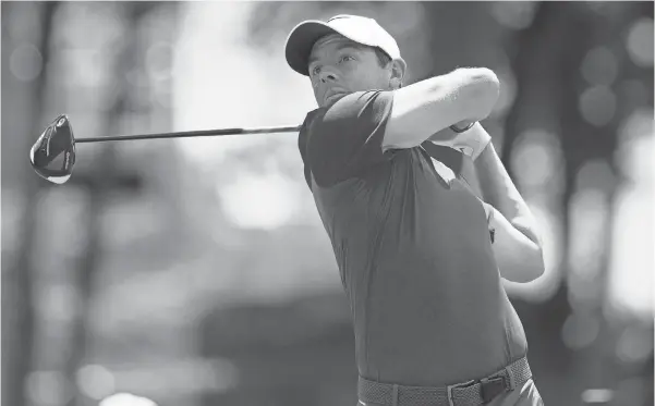 ?? BILL STREICHER, USA TODAY SPORTS ?? “I’m hitting my irons pretty good. Just sharpen up the short game,” Rory McIlroy said about his game after his final round Sunday in the Travelers Championsh­ip.