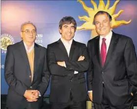  ??  ?? José Luis Aguiar, Martín Aguirre, Gerardo Zambrano.