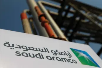  ?? Reuters ?? Saudi Aramco plans to pay a first-quarter dividend of $18.8bn in the second quarter
