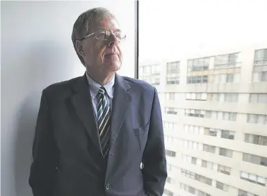  ?? Peter J. Thompson / National
Post ?? James Turner, who retired as vice-chair of the Ontario Securities Commission on Feb. 19, will receive the Lifetime Achievemen­t honour at the Canadian General Counsel Awards gala June 1.