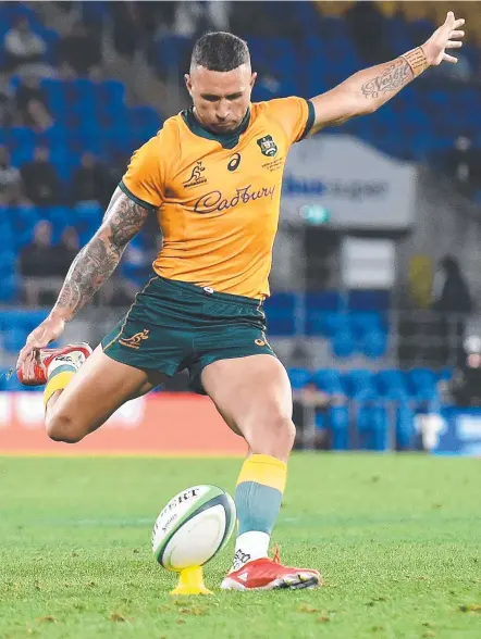  ?? Picture: Matt Roberts/Getty Images ?? Quade Cooper of the Wallabies looks set to be awarded Australian citizenshi­p.