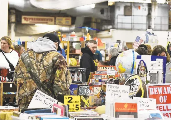  ?? APRIL GAMIZ/THE MORNING CALL ?? The Super Gigantic Garage Sale will be held Nov. 23-24 at The Agri-Plex at Allentown Fairground­s in Allentown.