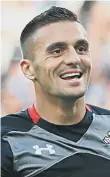  ??  ?? Saints’ Dusan Tadic enjoys his goal