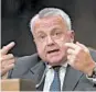  ?? J. SCOTT APPLEWHITE/AP ?? Deputy Secretary of State John Sullivan testifies before a Senate committee.