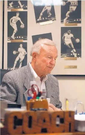  ?? JOURNAL FILE ?? The tributes poured in on Wednesday to honor the late Lou Henson, who died Saturday in Illinois at the age of 88. Henson has the basketball courts named after him at both New Mexico State, his alma mater, and Illinois after coaching at both schools.