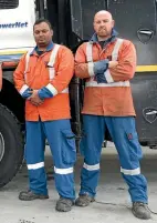  ?? PHOTO: SUPPLIED ?? PowerNet staff, from left, Joe Clarke (Invercargi­ll), Mark Payne (Gore), Sachin Chand (Invercargi­ll) and Reece Stephenson (Gore), along with Cory Sutton, are heading to Fiji tomorrow to help with Cyclone Winston recovery work.