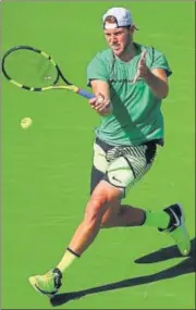  ?? AFP ?? Jack Sock shocked fourth seed Kei Nishikori in the quarterfin­als of the Indian Wells Open. He will now meet Roger Federer.