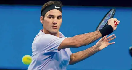  ?? — AFP ?? Eyeing his 20th Slam: Roger Federer of Switzerlan­d still possesses an aura of a winner, no matter his physical condition.