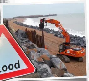  ?? ?? Reinforcin­g sea defences will be key to preventing coastal flooding