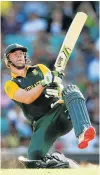  ??  ?? AB DE VILLIERS – was prepared to put his body on the line at the crease