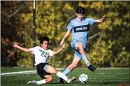  ?? MEDIANEWS GROUP PHOTO ?? Pennridge’s Carlos Erazo (24) made the cut as a first-team member of The Reporter/Times Herald/Montgomery Media All-Area Team.