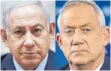  ?? FOTOS:AFP ?? Benjamin Netanjahu (li.) koaliert mit Benny Gantz.