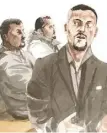  ?? (Croquis d’audience Rémi Kerfridin) ?? Omar Boussaha a dit aux proches de la victime que jamais il n’oubliera les dernières paroles de Moez Chalbi.