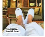  ??  ?? Tough day, Lea Michele?