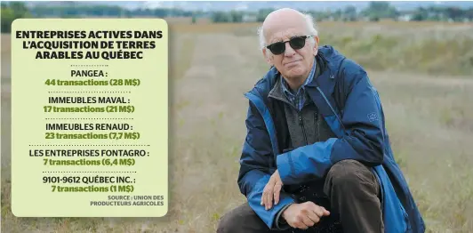  ?? PHOTO JEAN-FRANÇOIS DESGAGNÉS ?? Simon Bégin, président de l’institut Jean-garon et membre du groupe Voix citoyenne, fait partie de ceux qui s’opposent à la constructi­on de 6500 unités d’habitation sur les terres agricoles des Soeurs de la Charité, à Québec.