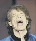  ??  ?? 0 Mick Jagger has played Murrayfiel­d once before