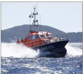  ?? (Photo Patrick Blanchard) ?? La SNS , les sauveteurs en mer basés à Saint-Mandrier.