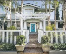  ?? Berkshire Hathaway HomeServic­es California Properties ?? JUST A BLOCK from the beach, this five-bedroom, five-bathroom Craftsman home in Santa Monica is listed at $5.995 million.