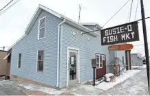  ??  ?? Susie-Q Fish Market is in Two Rivers. Paul LeClair says he bought and froze enough perch to supply his regular customers, but he isn’t taking new customers.