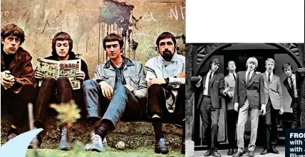  ??  ?? From leFt: Clapton with The Yardbirds; with John Mayall’s Bluesbreak­ers; on stage with Cream