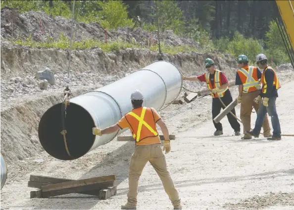  ?? files ?? Work on the Trans Mountain expansion could begin this September, but it is expected to face continuing opposition from B.C. and some groups.