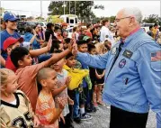  ?? MICHAEL SCHUMACHER / AMARILLO GLOBE-NEWS ?? Alan Bean (shown here in 2016) became the fourth man to walk on the moon and turned to painting to tell the story of NASA’s Apollo missions as they began receding into history.