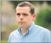  ??  ?? Tory leader Douglas Ross