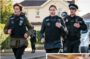  ??  ?? RUNNING AROUND: Vicky McClure and Kelly Macdonald in Line Of Duty. Below: Sheila Hancock in Unforgotte­n