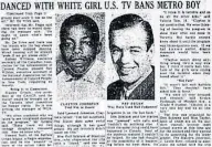  ??  ?? Toronto media and politician­s reacted with outrage when Clayton Johnston, 15, was kicked off Buffalo’s “Dance Party” for dancing with a white girl in 1959. Show host Pat Fagan later apologized to the teen.