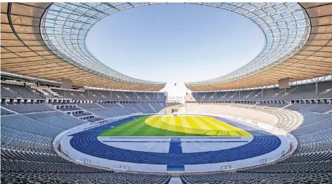  ?? FOTO: ANDREAS GORA/DPA ?? Ein Blick in das leere Olympiasta­dion in Berlin.