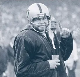  ??  ?? Quarterbac­k Ken Stabler was the NFL player of the year in 1976.