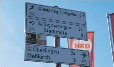  ?? FOTO: STADT PFULLENDOR­F ?? Ausgewählt­e Fahrradweg­e in der Ferienregi­on Nördlicher Bodensee bekommen zurzeit eine neue Beschilder­ung.
