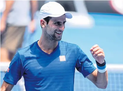  ??  ?? World No.1 Novak Djokovic.